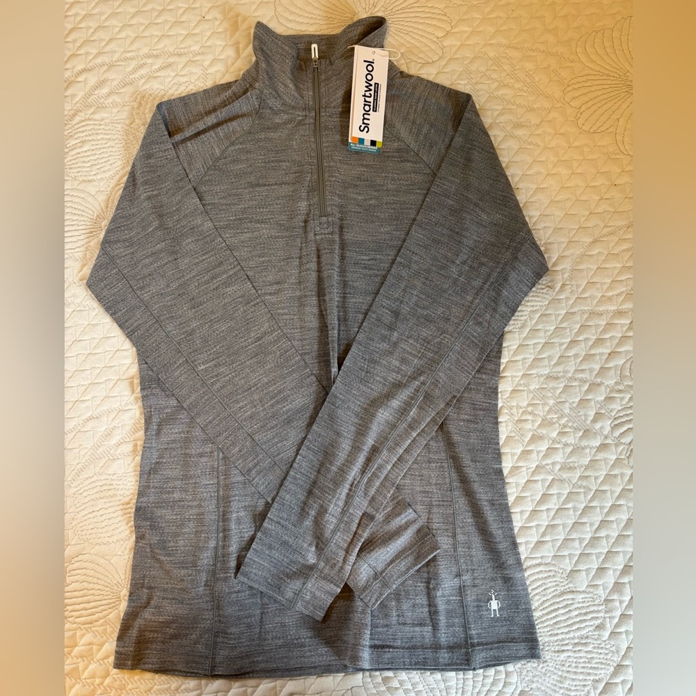 Smartwool 1/4 zip merino wool baselayer